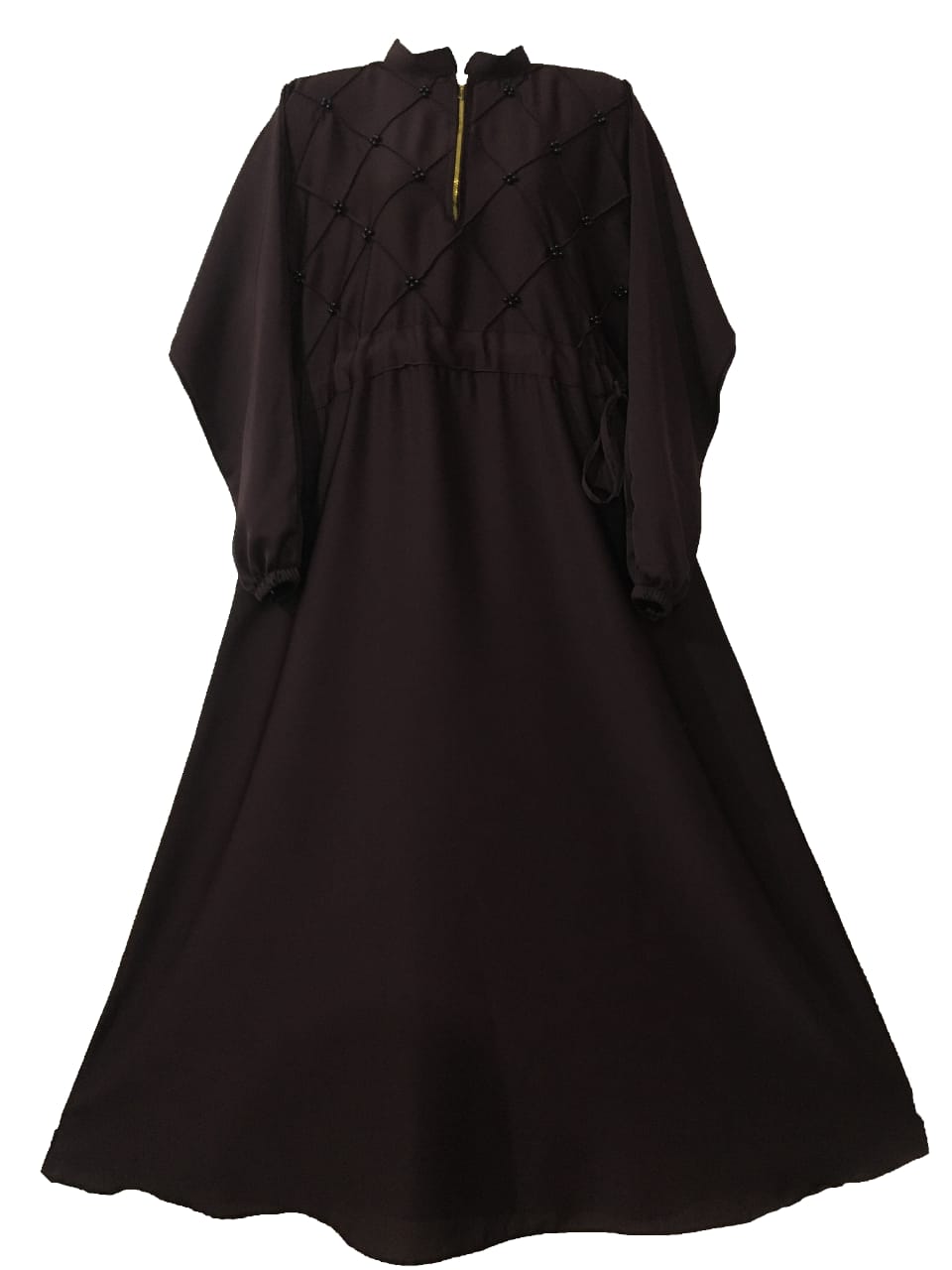 Fancy Nida Abaya (Zipper) - Elegant Abaya for Girls, Stylish Dress for Girls - Khazana-Store