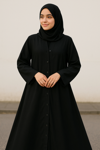 New Abaya plan Front open // Nida fabric abaya// Khazana store