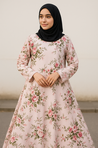 Printed Front Close Abaya // printed Abaya // printed followers abaya // Khazanastore by khazanastore