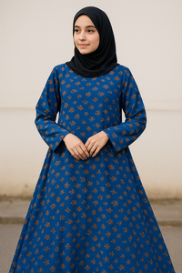 Printed Front Close Abaya // printed Abaya // printed followers abaya // Khazanastore by khazanastore