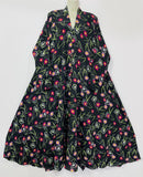 printed front open Abaya- Abaya Printed Abaya - Front open Abaya, Stylish Gown & Maxi Dress for Girls by Khazana Store